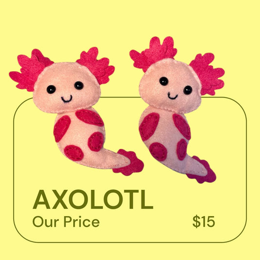 Axolotl Plushie or Keychain