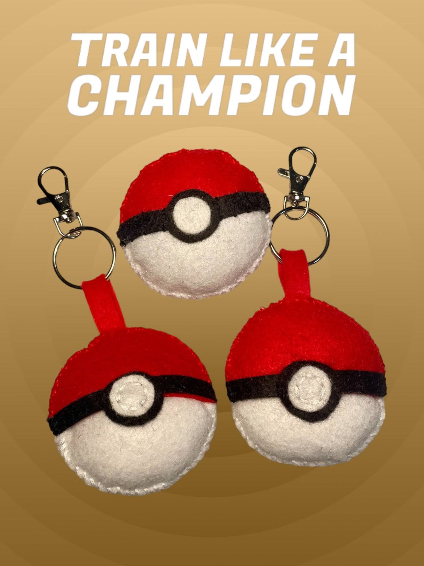 Pokeball Magnet, Keychain or Pin